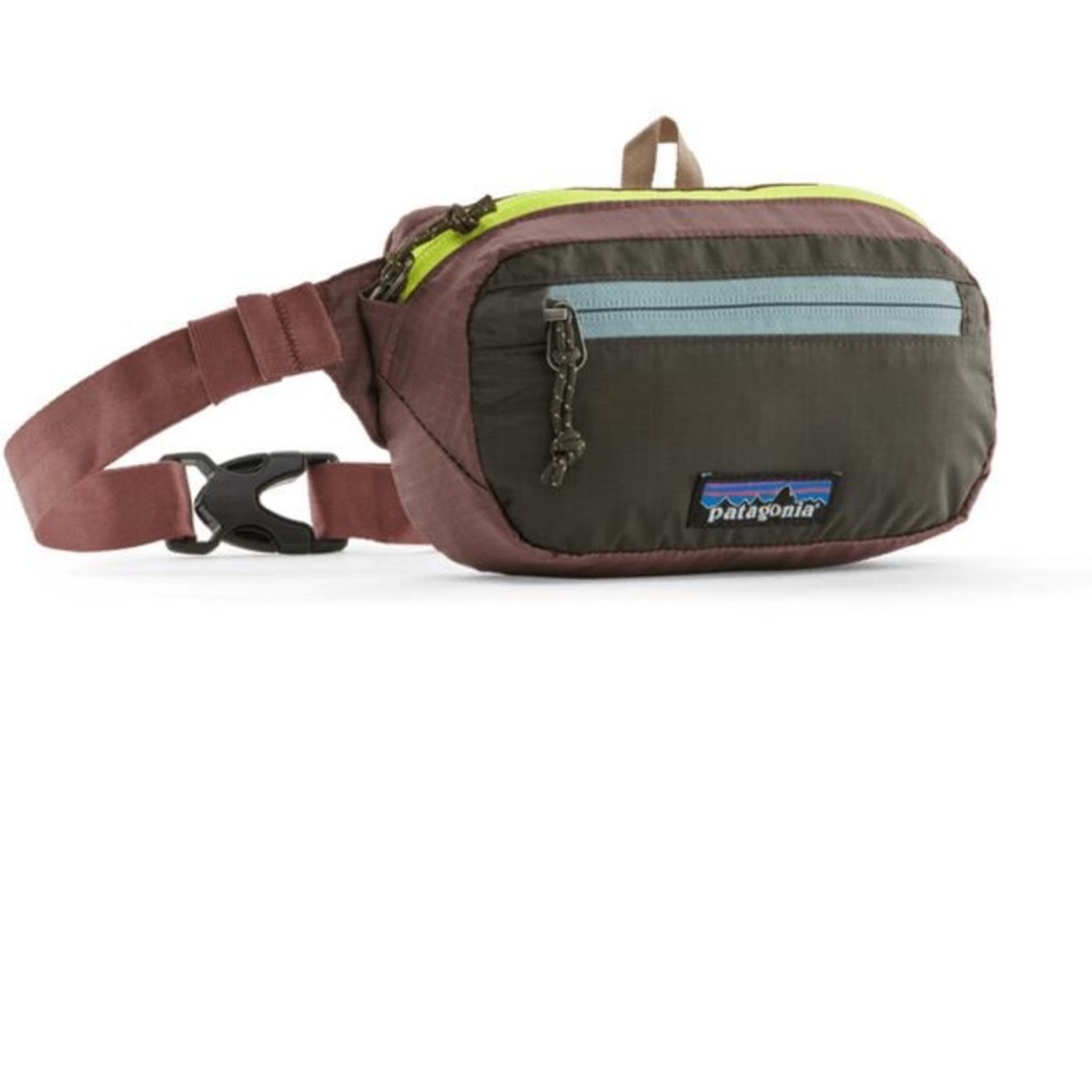 Patagonia Ultralight Black Hole Mini Hip Pack 1L Patchwork - Pine Needle Green